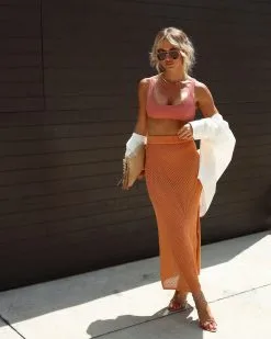 EMOR-001 Solstice Cotton Blend Crochet Knit Cover Up Maxi Skirt - Orange 12 EMOR-001 Solstice Cotton Blend Crochet Knit Cover Up Maxi Skirt - Orange -clothes Sales IMG 9519 bbdc159e 71c0 48c8 9f8c 09ce429b53a4