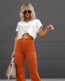 SALT-001 Gwen Corduroy Pocketed Flare Pants - Rust - FINAL SALE 16 SALT-001 Gwen Corduroy Pocketed Flare Pants - Rust - FINAL SALE -clothes Sales IMG 9753 a3331117 23d9 4734 948e a3daee65c214