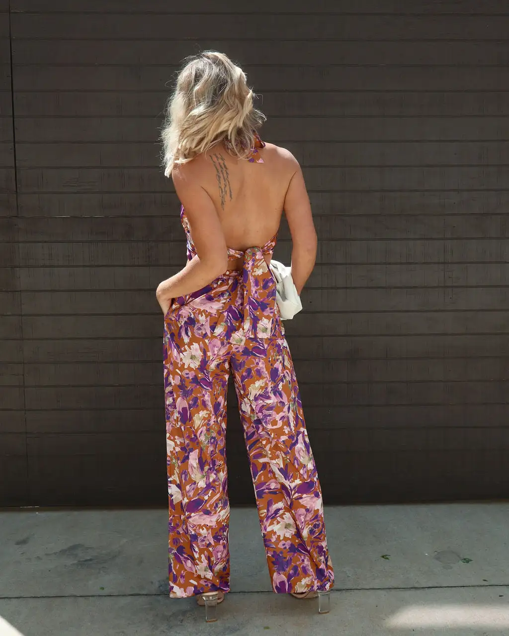 ACOA-001 Summer Rise Printed Satin Wide Leg Pocketed Pant 3 ACOA-001 Summer Rise Printed Satin Wide Leg Pocketed Pant - Image 3
