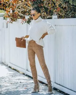 Hudson High Rise Faux Suede Legging - Taupe - FINAL SALE 8 Hudson High Rise Faux Suede Legging - Taupe - FINAL SALE -clothes Sales KCP 0806