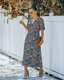 Larsen Floral Midi Dress - FINAL SALE