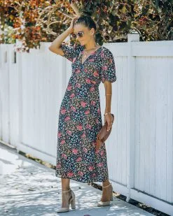 Larsen Floral Midi Dress - FINAL SALE -clothes Sales KCP 0868