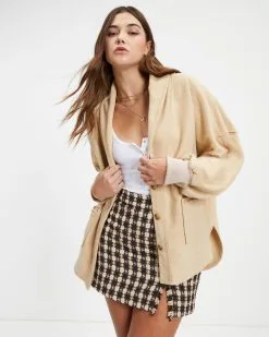 Kaleb Pocketed Contrast Knit Cardigan - Tan - FINAL SALE 12 Kaleb Pocketed Contrast Knit Cardigan - Tan - FINAL SALE -clothes Sales Kaleb Pocketed Contrast Knit Cardigan Tan 0099