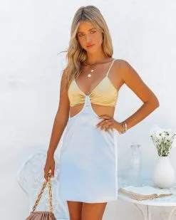 Kelby Satin Cutout Mini Dress - LAST CHANCE 19 Kelby Satin Cutout Mini Dress - LAST CHANCE -clothes Sales KelbySatinCutoutMiniDress75