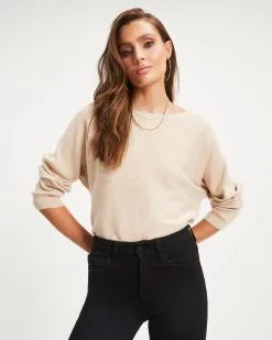 Kerry Ribbed Pullover Sweater - Oatmeal - FINAL SALE -clothes Sales Kerry Ribbed Pullover Sweater Oatmeal 0635