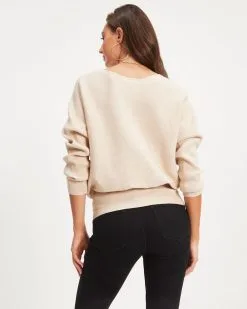 Kerry Ribbed Pullover Sweater - Oatmeal - FINAL SALE -clothes Sales Kerry Ribbed Pullover Sweater Oatmeal 0673