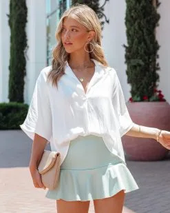 ENTR-001 Kuervo Faux Leather Skort - Sage - FINAL SALE 11 ENTR-001 Kuervo Faux Leather Skort - Sage - FINAL SALE -clothes Sales KuervoFauxLeatherSkortSage157