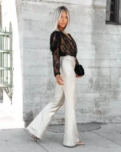 SALT-001 Kylie Faux Leather Pants - Gold - FINAL SALE -clothes Sales KylieFauxLeatherPantsGold90