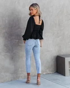 Let Me Be The One Satin Ruched Top - Black - FINAL SALE 9 Let Me Be The One Satin Ruched Top - Black - FINAL SALE -clothes Sales LetMeBeTheOneSatinRuchedTopBlack47