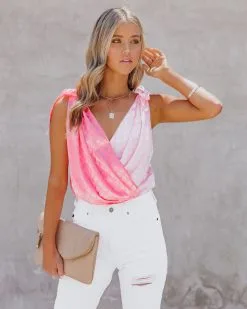 STRU-001 Love Songs Satin Embossed Drape Tie Bodysuit - FINAL SALE 14 STRU-001 Love Songs Satin Embossed Drape Tie Bodysuit - FINAL SALE -clothes Sales LoveSongsSatinEmbossedDrapeTieBodysuit47