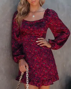 Love Wildly Satin Floral Mini Dress - FINAL SALE 14 Love Wildly Satin Floral Mini Dress - FINAL SALE -clothes Sales LoveWildlySatinFloralMiniDress79