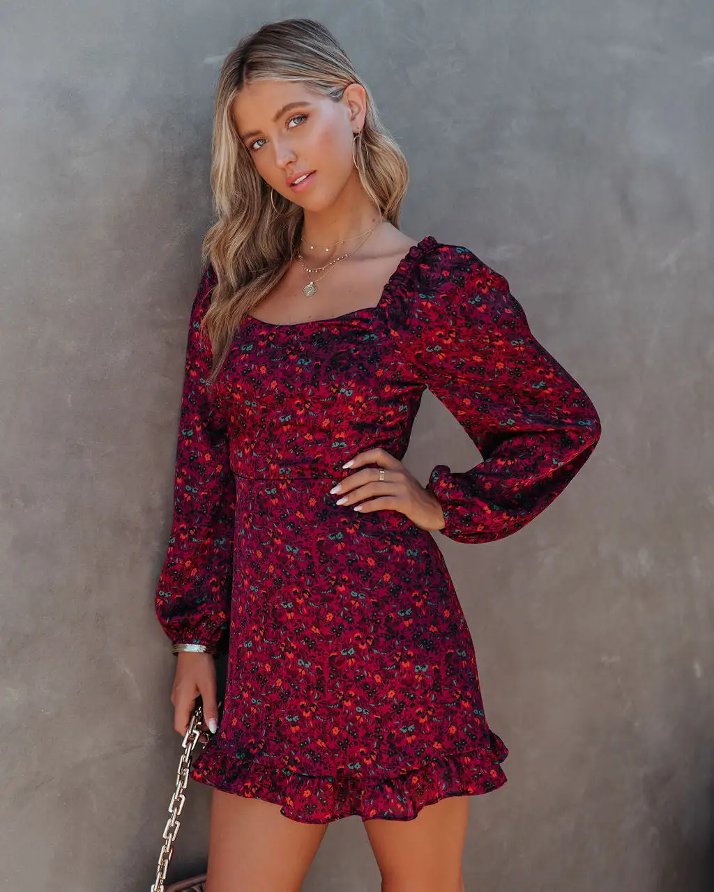 Love Wildly Satin Floral Mini Dress - FINAL SALE 6 Love Wildly Satin Floral Mini Dress - FINAL SALE - Image 6