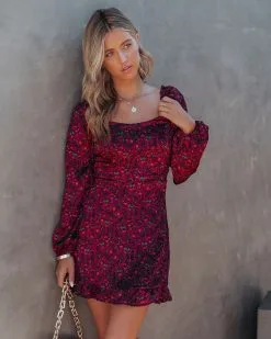 Love Wildly Satin Floral Mini Dress - FINAL SALE 12 Love Wildly Satin Floral Mini Dress - FINAL SALE -clothes Sales LoveWildlySatinFloralMiniDress89