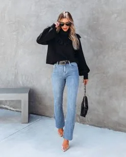 Lyric Ruffle Crop Turtleneck Sweater - Black - FINAL SALE 8 Lyric Ruffle Crop Turtleneck Sweater - Black - FINAL SALE -clothes Sales Lryicrufflecropturtlenecksweaterblack10