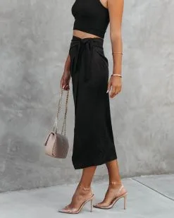 TYCH-001 Magda Wrap Midi Skirt - Black - FINAL SALE 13 TYCH-001 Magda Wrap Midi Skirt - Black - FINAL SALE -clothes Sales MagdaWrapMidiSkirtBlack23