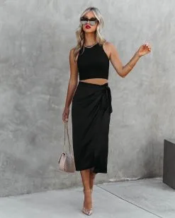 TYCH-001 Magda Wrap Midi Skirt - Black - FINAL SALE 16 TYCH-001 Magda Wrap Midi Skirt - Black - FINAL SALE -clothes Sales MagdaWrapMidiSkirtBlack71