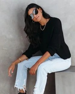 Maggie Relaxed Knit Pullover - Black - FINAL SALE 13 Maggie Relaxed Knit Pullover - Black - FINAL SALE -clothes Sales MaggieRelaxedKnitPulloverBlack98