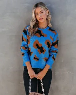 Markus Knit Leopard Sweater - FINAL SALE -clothes Sales MarcusKnitLeopardSweater91