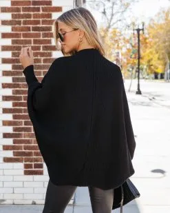 Mariah Knit Dolman Sleeve Cardigan - Black - FINAL SALE -clothes Sales MariahKnitDolmanSleeveCardiganBlack209