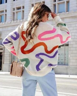 Masterpiece Knit Sweater - Cream - SALE -clothes Sales MasterpieceKnitSweater Cream17