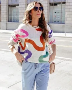 Masterpiece Knit Sweater - Cream - SALE -clothes Sales MasterpieceKnitSweater Cream32