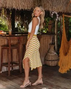 LUSH-001 Nissi Sheer Cotton Chevron Midi Skirt - Sunflower - FINAL SALE 16 LUSH-001 Nissi Sheer Cotton Chevron Midi Skirt - Sunflower - FINAL SALE -clothes Sales MissiSheerCottonChevronMidiSkirtSunflower107