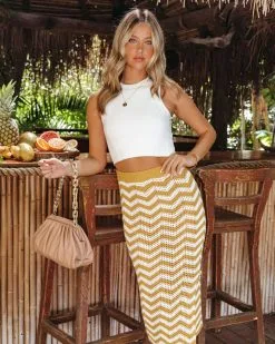 LUSH-001 Nissi Sheer Cotton Chevron Midi Skirt - Sunflower - FINAL SALE 14 LUSH-001 Nissi Sheer Cotton Chevron Midi Skirt - Sunflower - FINAL SALE -clothes Sales MissiSheerCottonChevronMidiSkirtSunflower120