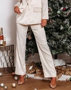 Missing Piece Pocketed Matte Satin Pants - Champagne - FINAL SALE 11 Missing Piece Pocketed Matte Satin Pants - Champagne - FINAL SALE -clothes Sales Missingpiecesatintwopiecechampagne29