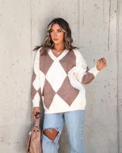 Serenity Knit Argyle Pullover Sweater - FINAL SALE -clothes Sales Myproject 1 2022 10 11T101908.071