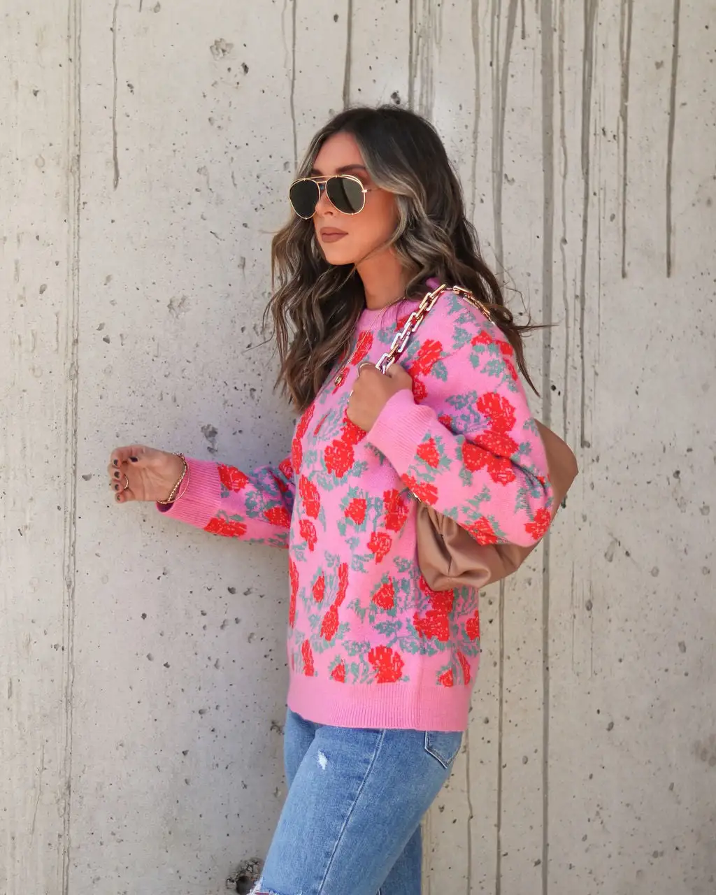 Stop And Smell The Roses Knit Pullover Sweater - FINAL SALE 5 Stop And Smell The Roses Knit Pullover Sweater - FINAL SALE - Image 5