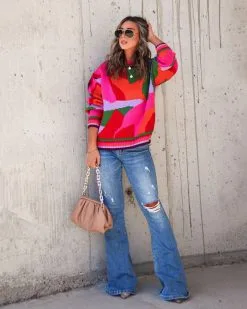 SEE -001 Girl From Rio Printed Knit Pullover Sweater - FINAL SALE -clothes Sales Myproject 1 2022 10 18T191113.342