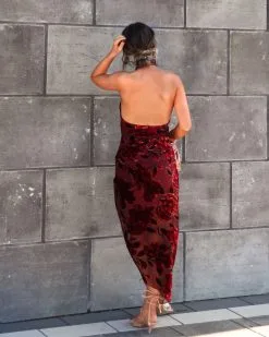 ACOA-001 Like Fine Wine Asymmetrical Halter Burnout Velvet Midi Dress - Burgundy - FINAL SALE -clothes Sales Myproject 1 2022 10 20T100357.409