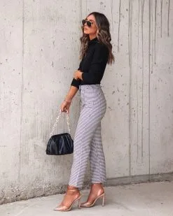 Not Ordinary Houndstooth Trousers - FINAL SALE