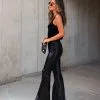 I Will Survive Sequin Flare Pants - Black - FINAL SALE