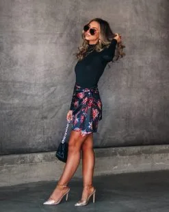 DEE-001 Willow Floral Satin Mini Skirt - FINAL SALE -clothes Sales Myproject 1 2022 11 24T223733.076