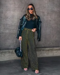DEE-001 Wynona Pocketed Stripe Metallic Pants - Black/Gold - FINAL SALE -clothes Sales Myproject 1 2022 11 24T235409.985