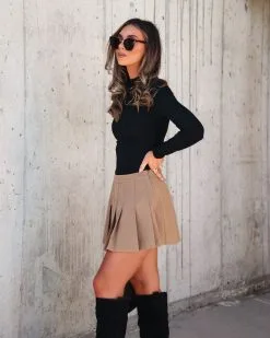 ENDL-001 Totally Unbothered Pleated Skort - Taupe - FINAL SALE 9 ENDL-001 Totally Unbothered Pleated Skort - Taupe - FINAL SALE -clothes Sales Myproject 1 2022 12 02T095910.951