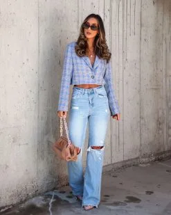 Find A Way Plaid Crop Blazer - FINAL SALE -clothes Sales Myproject 1 2022 12 09T082524.616