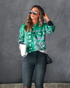 Westley Knit Bandana Sweater - Hunter Green - FINAL SALE -clothes Sales Myproject 1 2022 12 16T085520.133