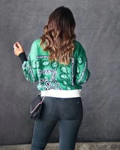 Westley Knit Bandana Sweater - Hunter Green - FINAL SALE -clothes Sales Myproject 1 2022 12 16T085546.879