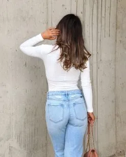 FORE-001 Delia Ribbed Bodysuit - White - FINAL SALE -clothes Sales Myproject 1 2022 12 16T110410.564