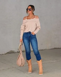 Very Impressed Knit Off The Shoulder Sweater - Oatmeal - FINAL SALE -clothes Sales Myproject 1 2022 12 22T071947.931