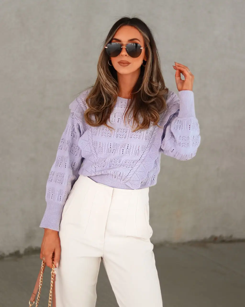 Miss You Knit Ruffle Sweater - FINAL SALE 6 Miss You Knit Ruffle Sweater - FINAL SALE - Image 6