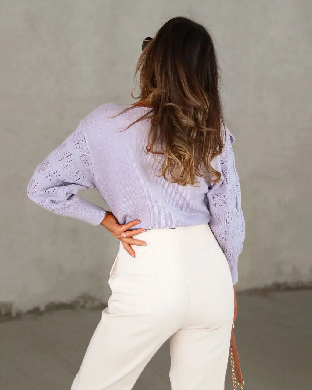 Miss You Knit Ruffle Sweater - FINAL SALE 4 Miss You Knit Ruffle Sweater - FINAL SALE - Image 4