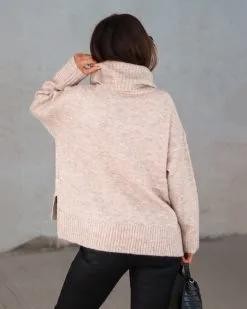 Coffee Chats Turtleneck Sweater - Taupe - SALE -clothes Sales Myproject 1 2022 12 30T121421.014