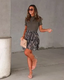 DRES-001 Ayden Paisley Mini Skirt - SALE