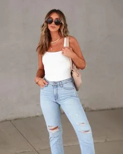 DRES-001 Vanessa Square Neck Bodysuit - White - SALE -clothes Sales Myproject 1 2023 01 27T092918.374