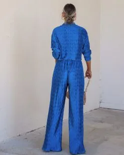 Show Off Girl Satin Crinkle Pants - Blue - FINAL SALE -clothes Sales Myproject 1 31