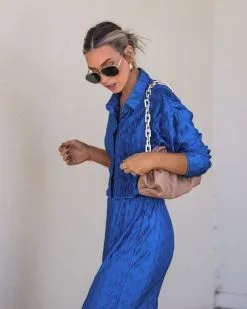 Show Off Girl Satin Crinkle Pants - Blue - FINAL SALE -clothes Sales Myproject 1 34 e36d2708 a29d 4bf6 bcba 62abec26e8c7