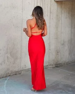 Can't Be Tamed One Shoulder Drape Maxi Dress - Red - FINAL SALE -clothes Sales Myproject 1 36 73156e64 30f4 405f a931 92f6971b8f54